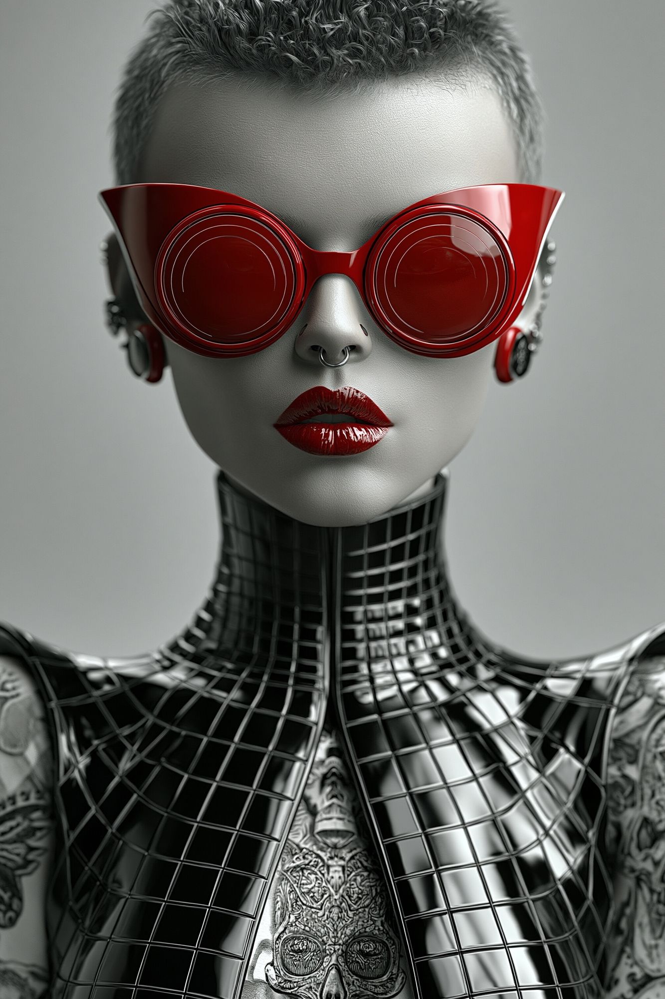 Cyberpunk Portrait Poster. poster detail