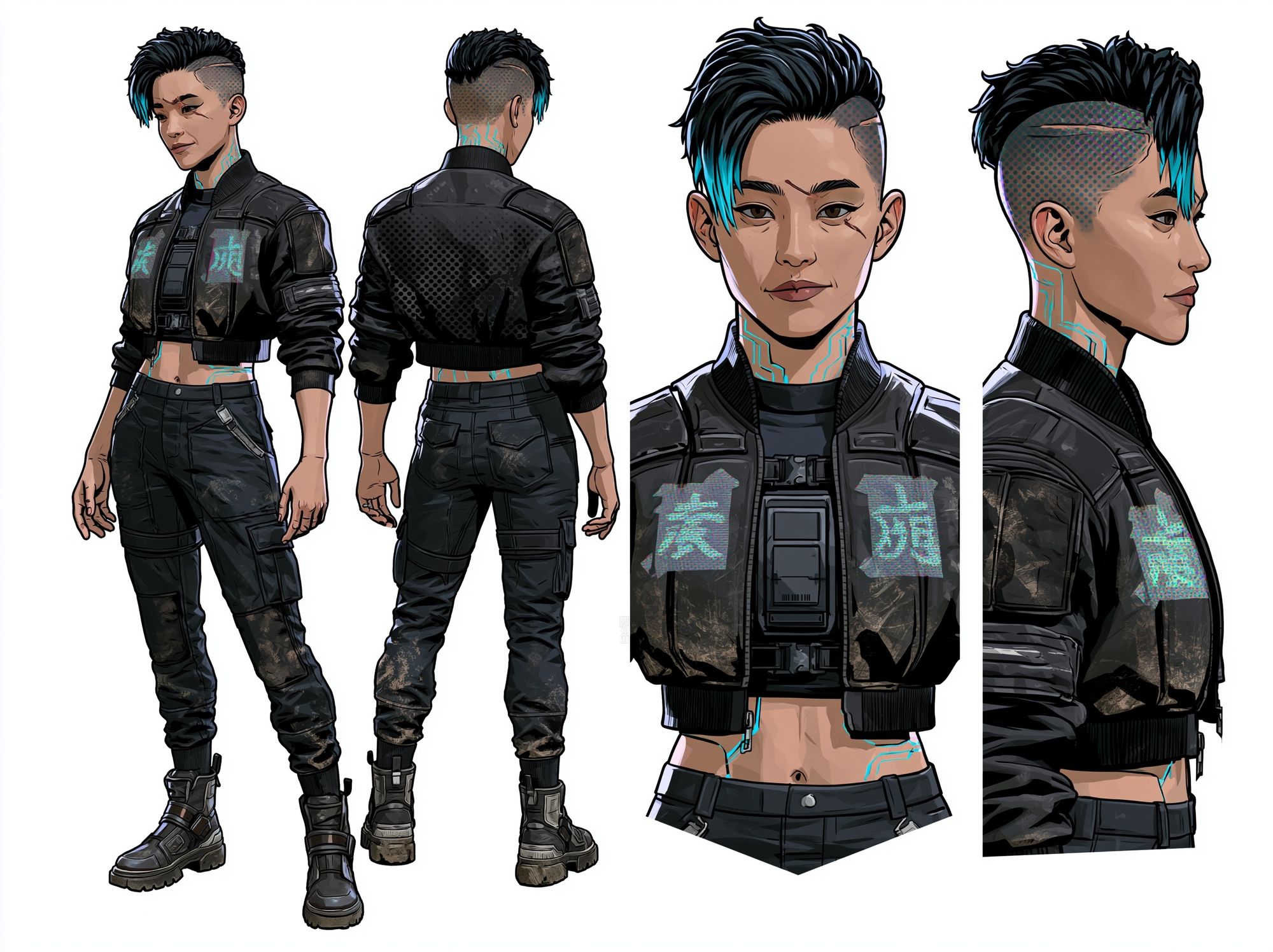 Cyberpunk Character Sheet Poster. poster detail