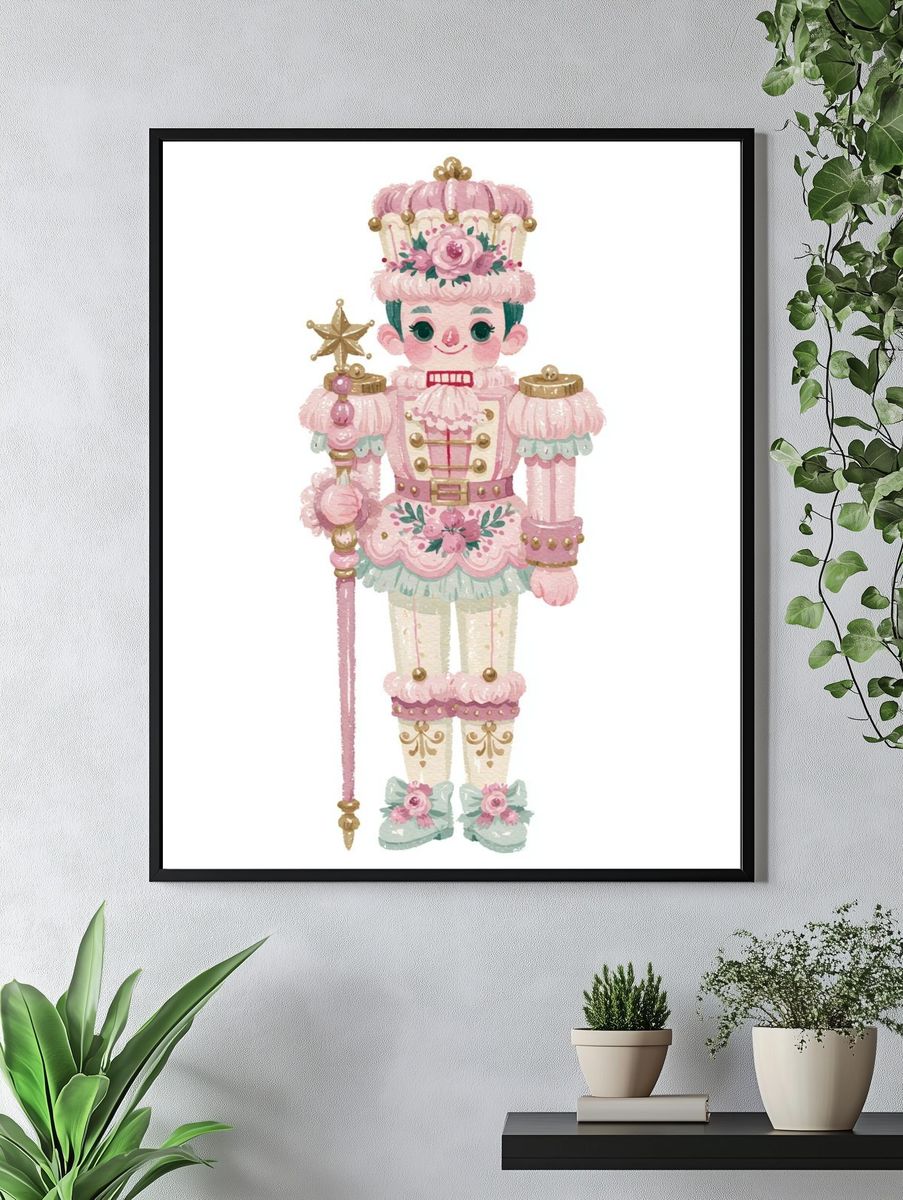 Picnic Basket Watercolor Poster. — room view 4