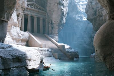 Mythic Canyon Temple Print.