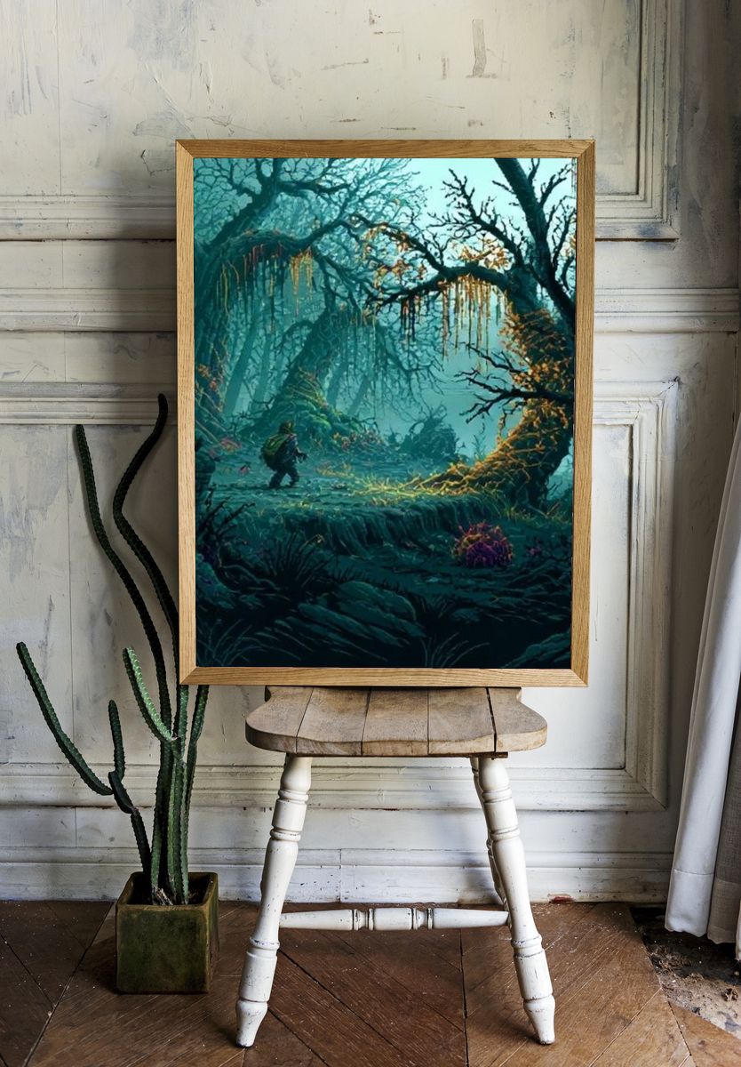 Enchanted Forest Explorer Print. room preview
