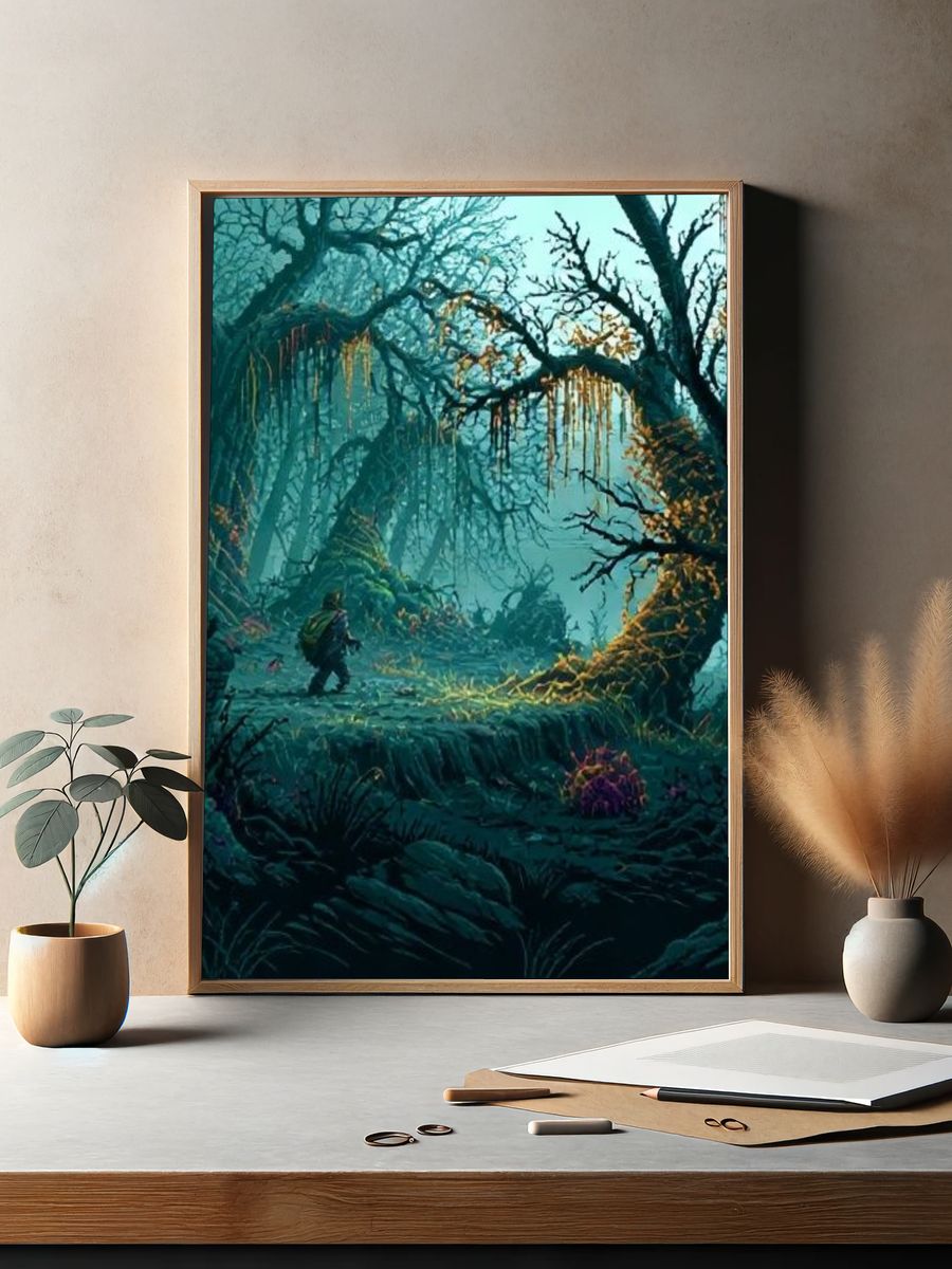 Enchanted Forest Explorer Print. — room view 2