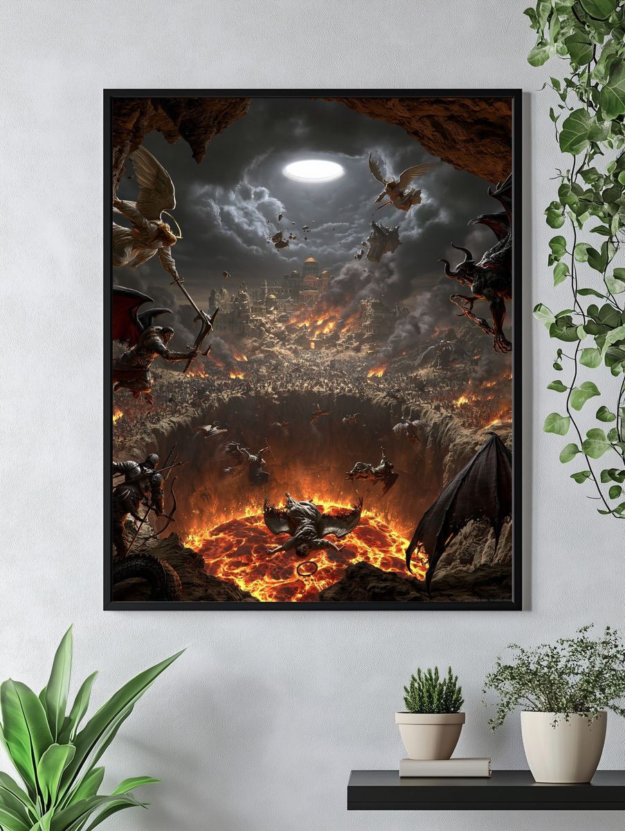 Infernal Battle Fantasy Print. — room view 4