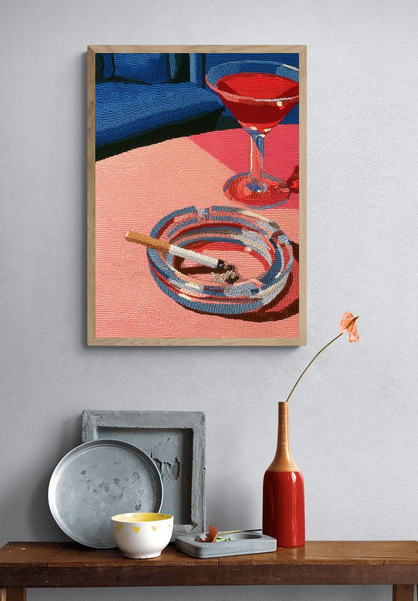 Cocktail Still Life Illustration Poster. — room view 3