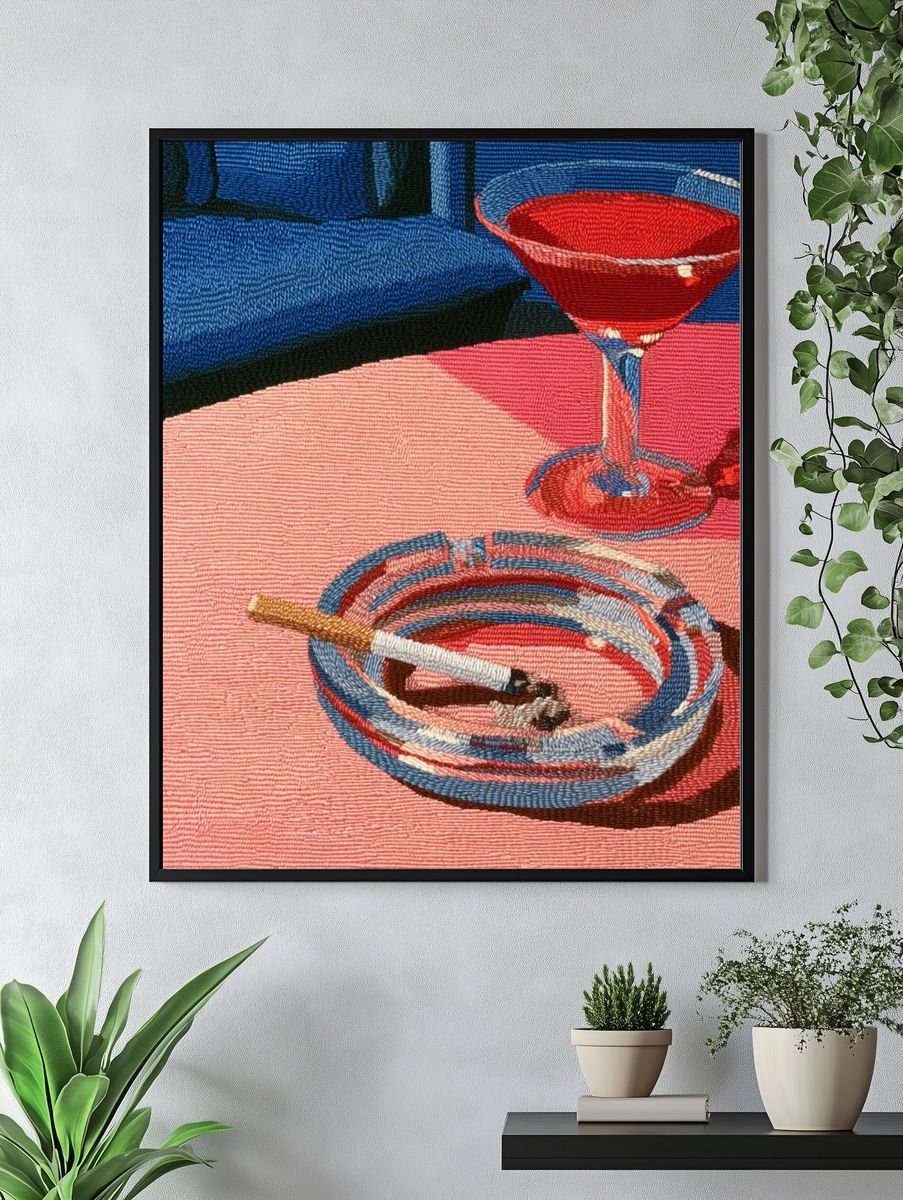 Cocktail Still Life Illustration Poster. — room view 4