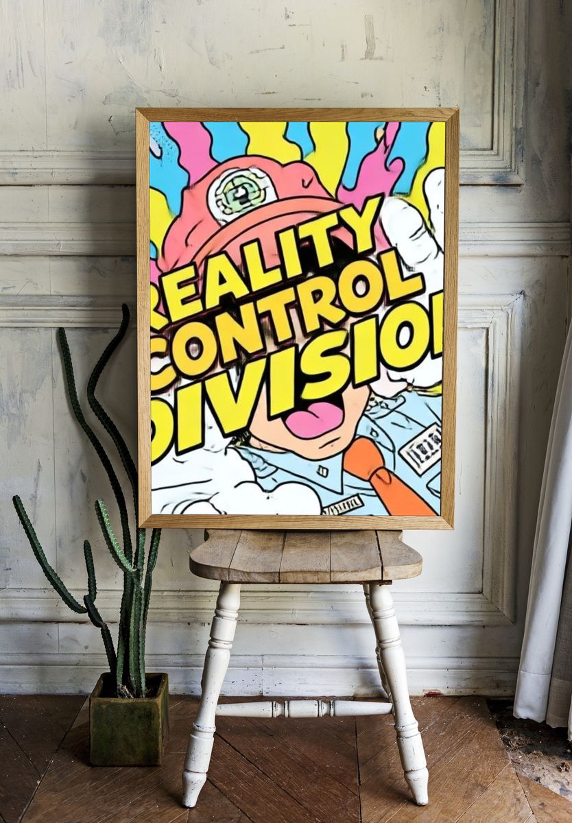 Reality Control Division Pop Art Poster. — room view 1