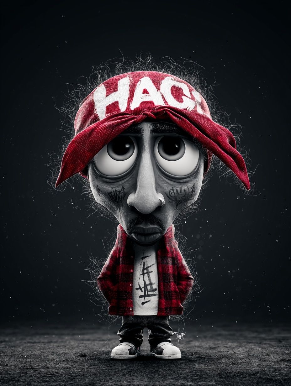 Graffiti Doll Character Illustration Poster. poster detail