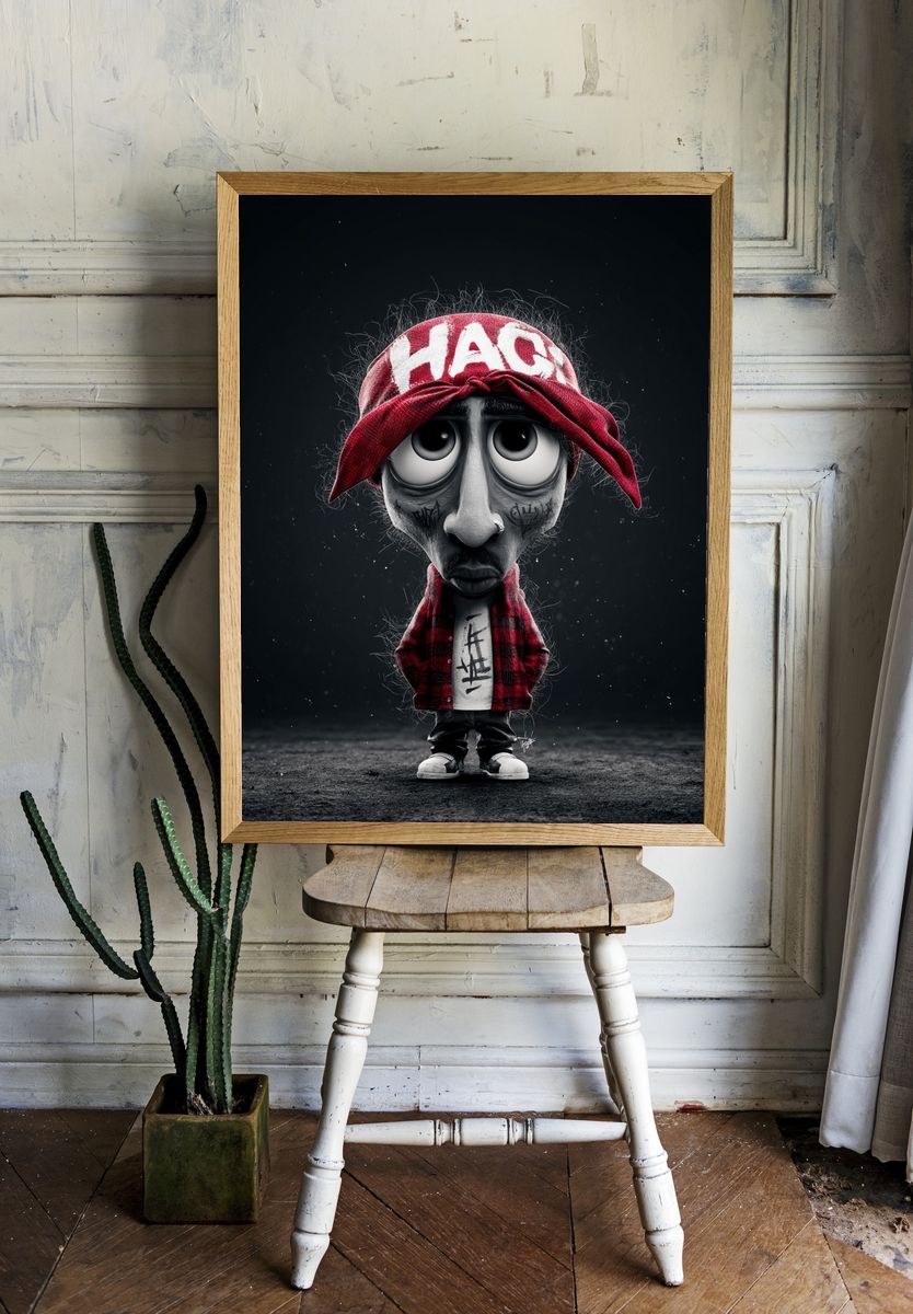 Graffiti Doll Character Illustration Poster. room preview