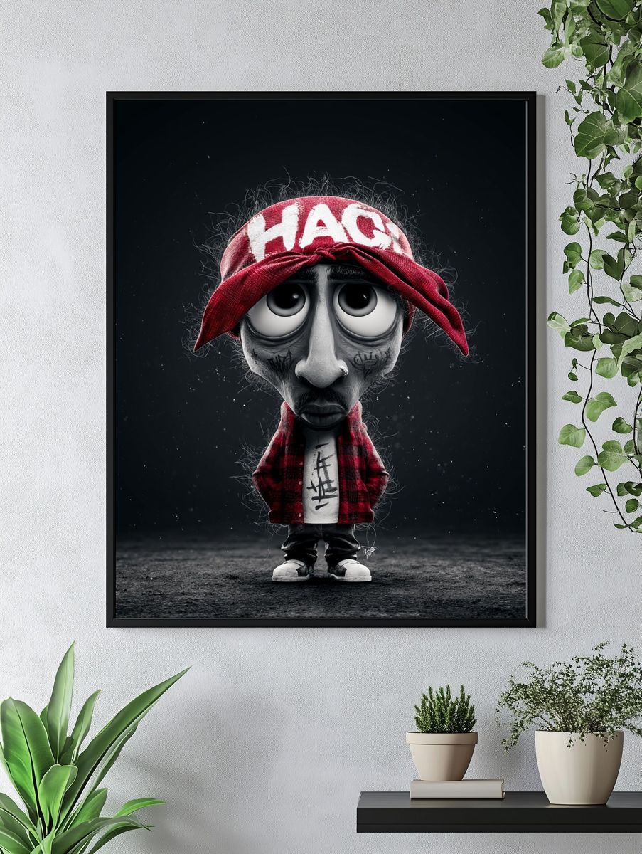 Graffiti Doll Character Illustration Poster. — room view 4