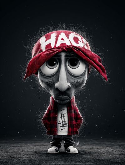 Graffiti Doll Character Illustration Poster.