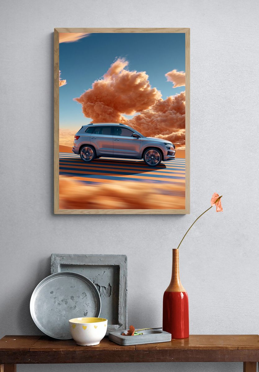 Whimsical Magic Books Illustration Poster. — room view 3