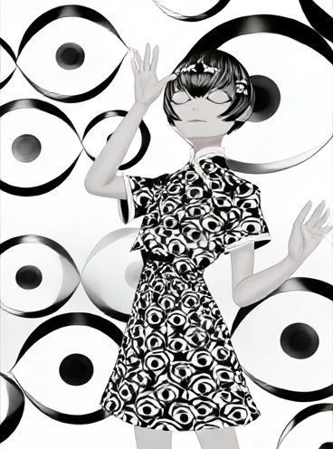 Surreal Eye Pattern Fashion Poster. poster — illustration art