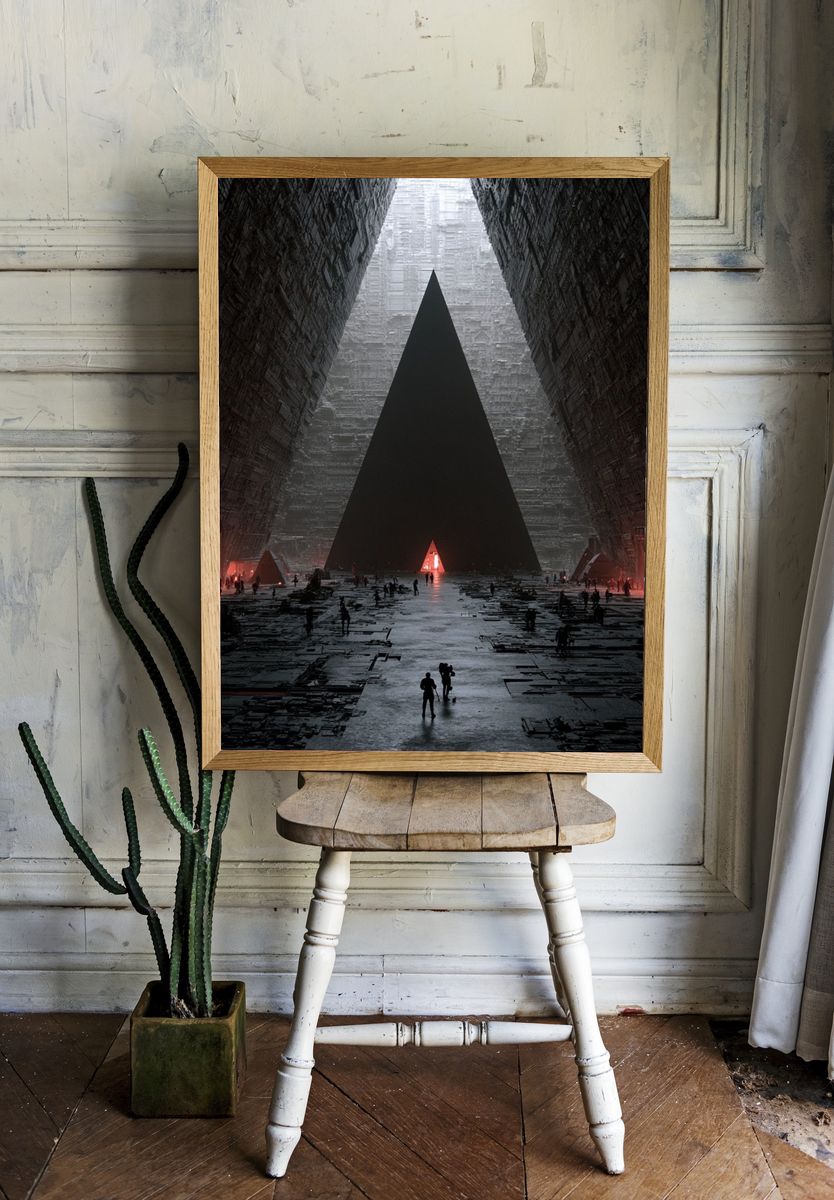 Monolithic Sci-Fi Chamber Poster. room preview