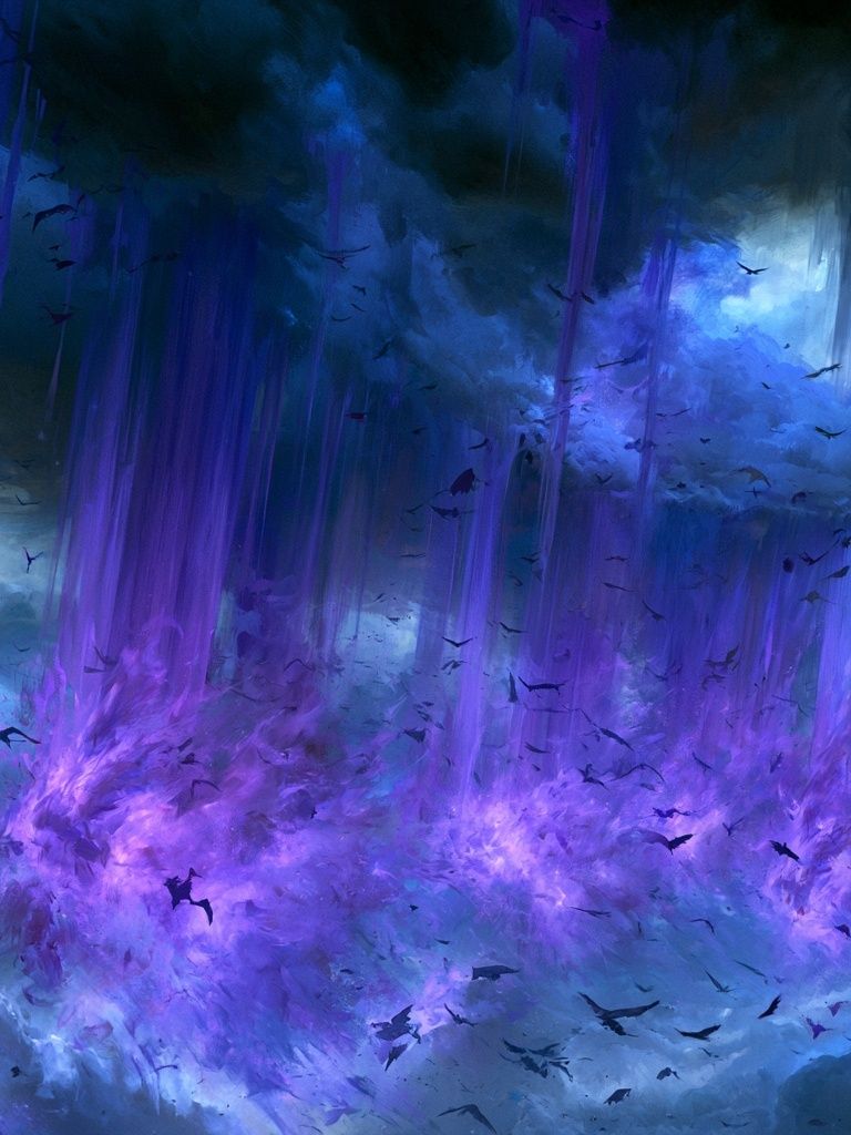 Stormy Sky Abstract Fantasy Print. poster detail