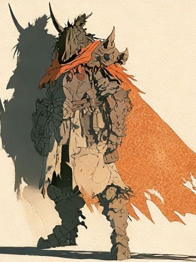 Armored Warrior Illustration Poster. poster detail