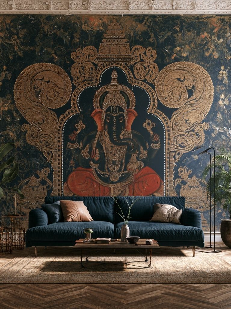 Ganesha Ornate Illustration Poster. poster detail