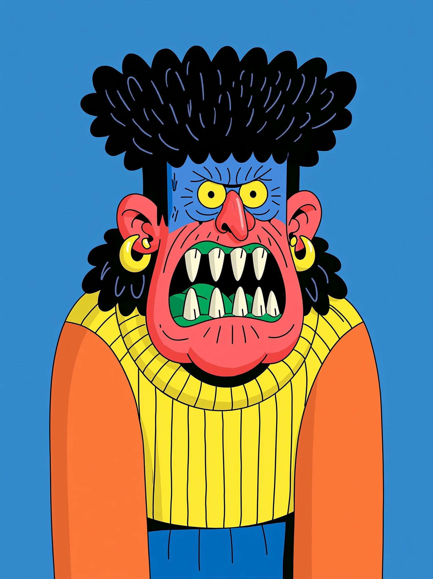 Monster Portrait Illustration Poster. poster detail