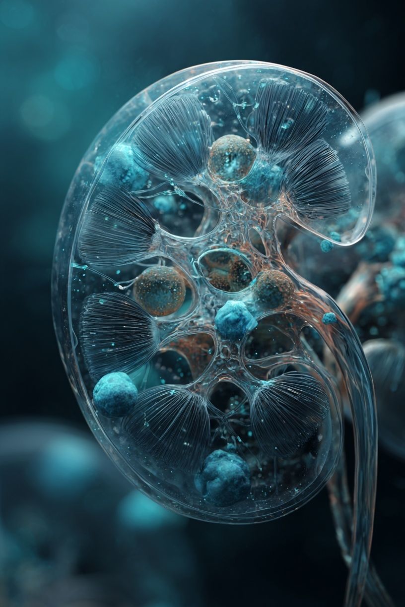 Abstract Bioluminescent Cell Poster. poster — illustration art