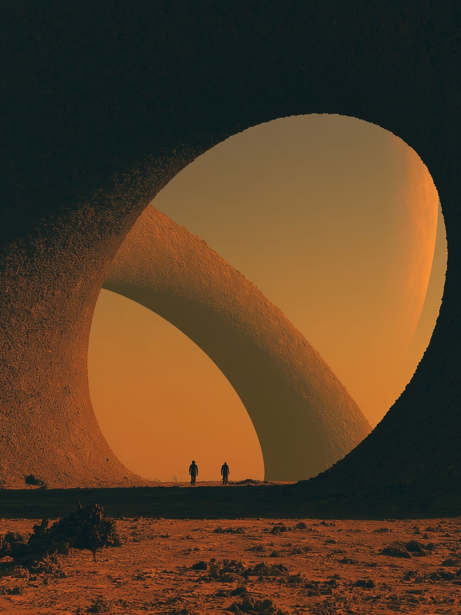 Desert Archscape Illustration Print. poster — illustration art