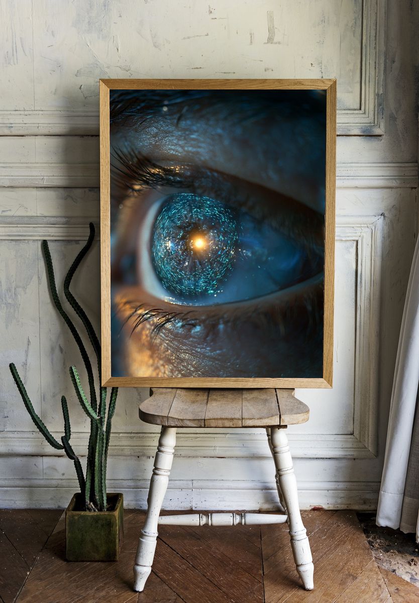 Cosmic Eye Photography Poster. — room view 1