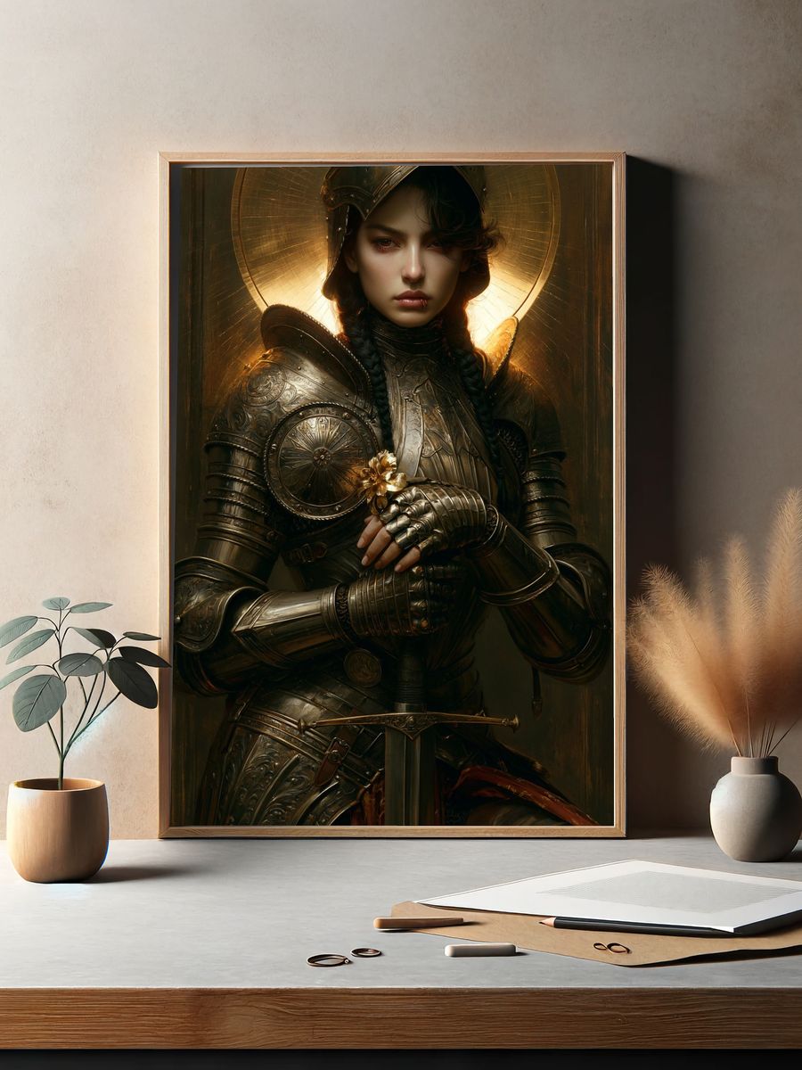 Chrome Bunny Helmets Poster. — room view 2