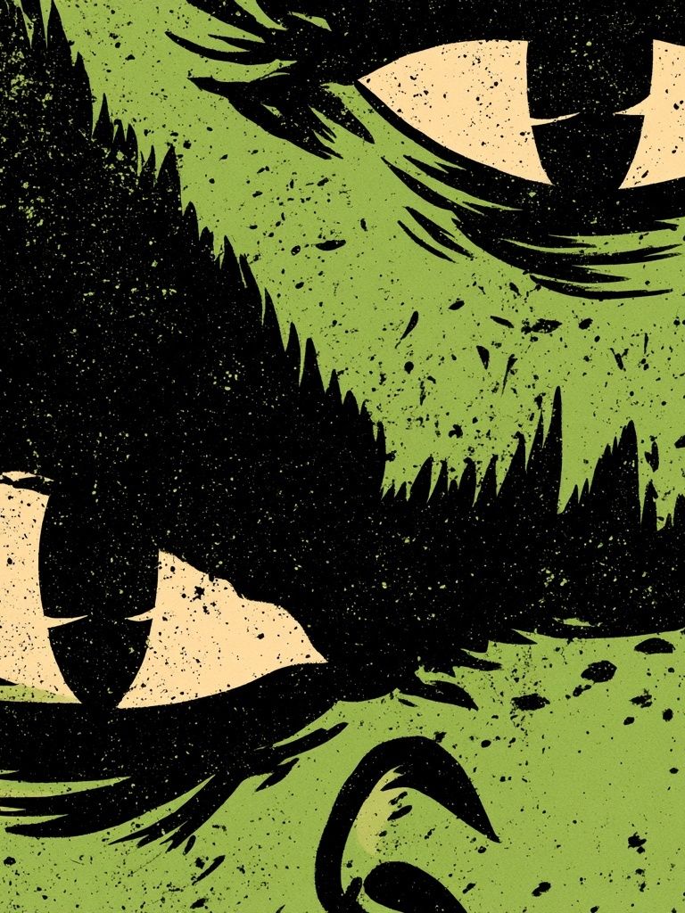 Monster Eyes Abstract Poster. poster detail