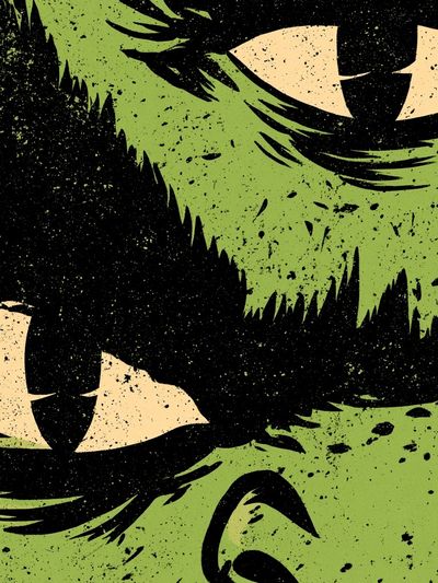 Monster Eyes Abstract Poster.