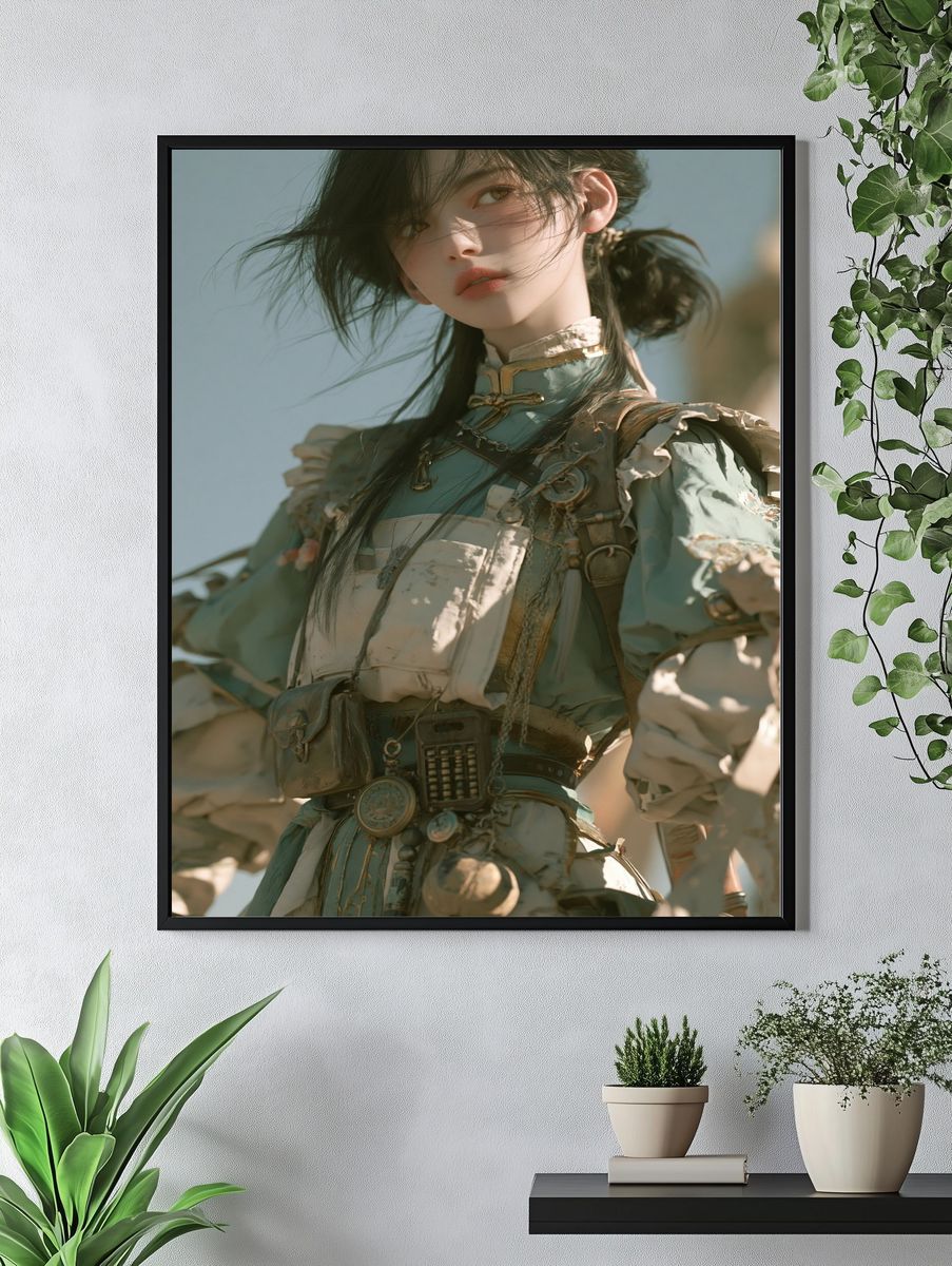 Fantasy Portrait Digital Art Poster. — room view 4