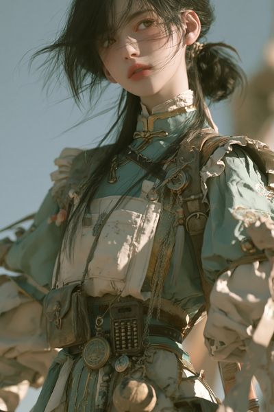 Fantasy Portrait Digital Art Poster.