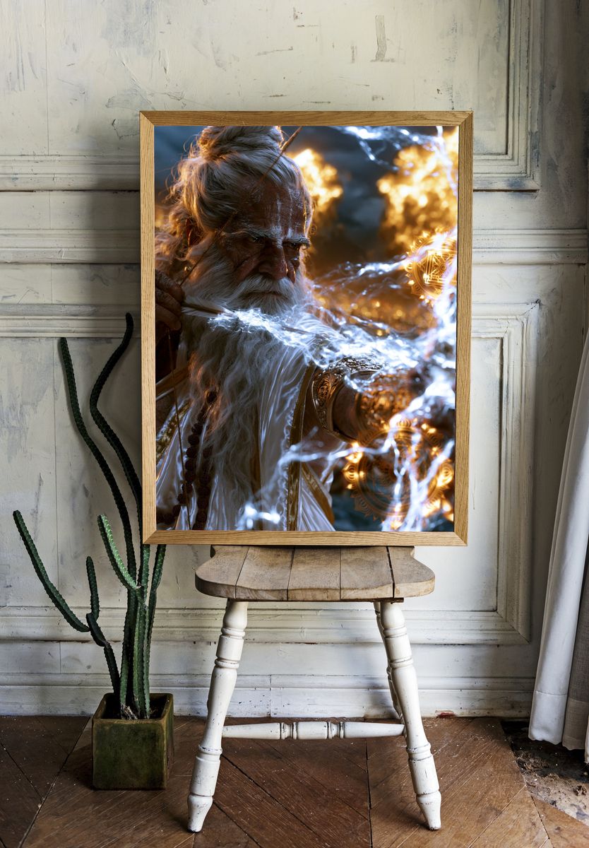 Mystic Sage Portrait Poster. — room view 1
