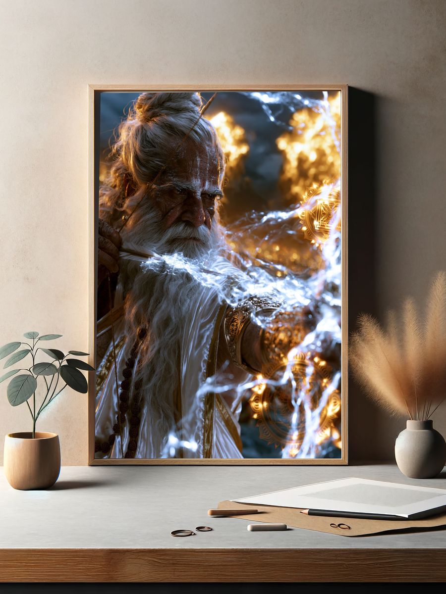 Mystic Sage Portrait Poster. — room view 2