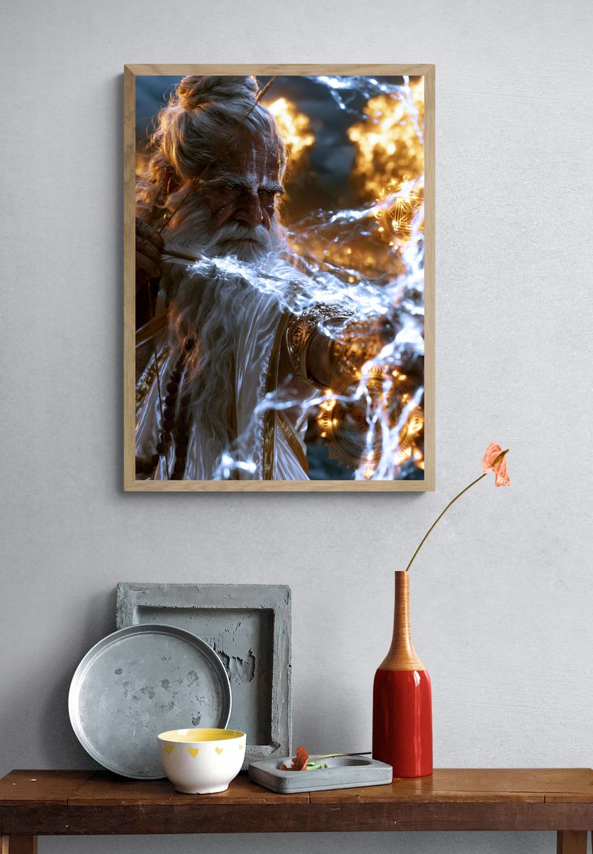 Mystic Sage Portrait Poster. — room view 3