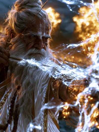 Mystic Sage Portrait Poster. poster