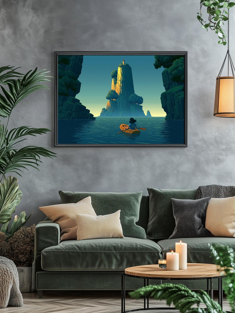 Island Lighthouse Adventure Print. — room view 4