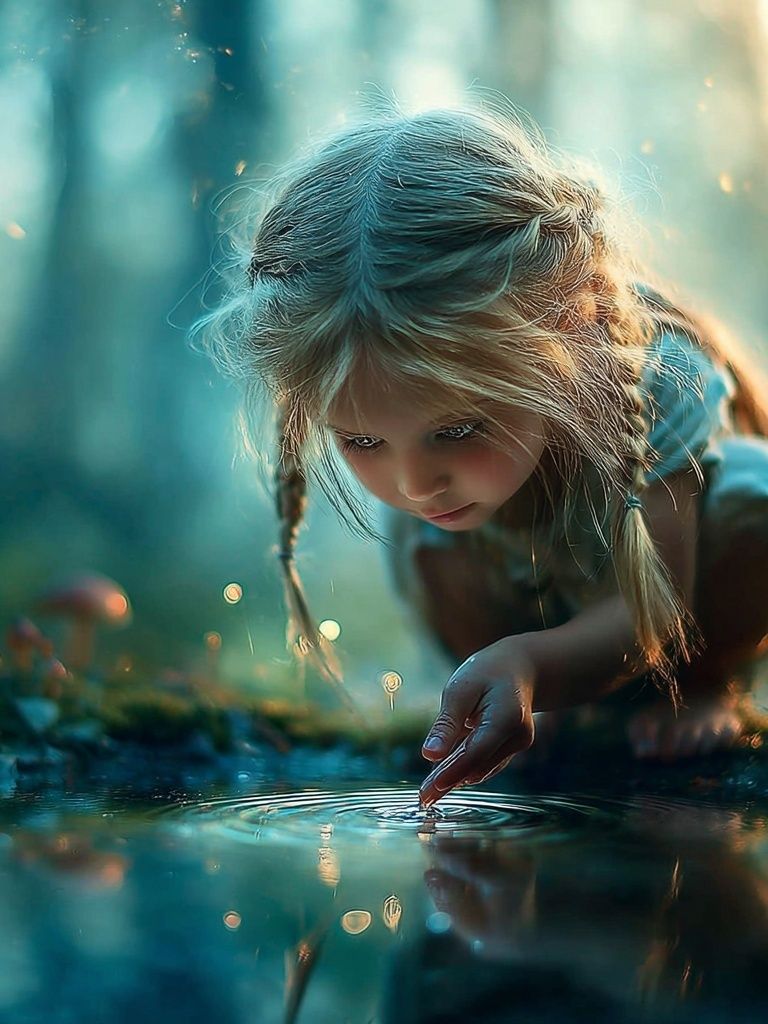 Forest Girl Fantasy Illustration Poster. poster — illustration art