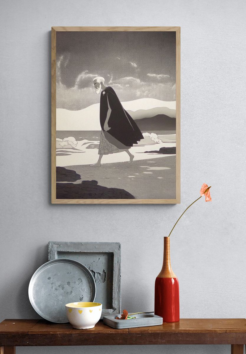 Elder Wanderer — Illustration Print. — room view 3