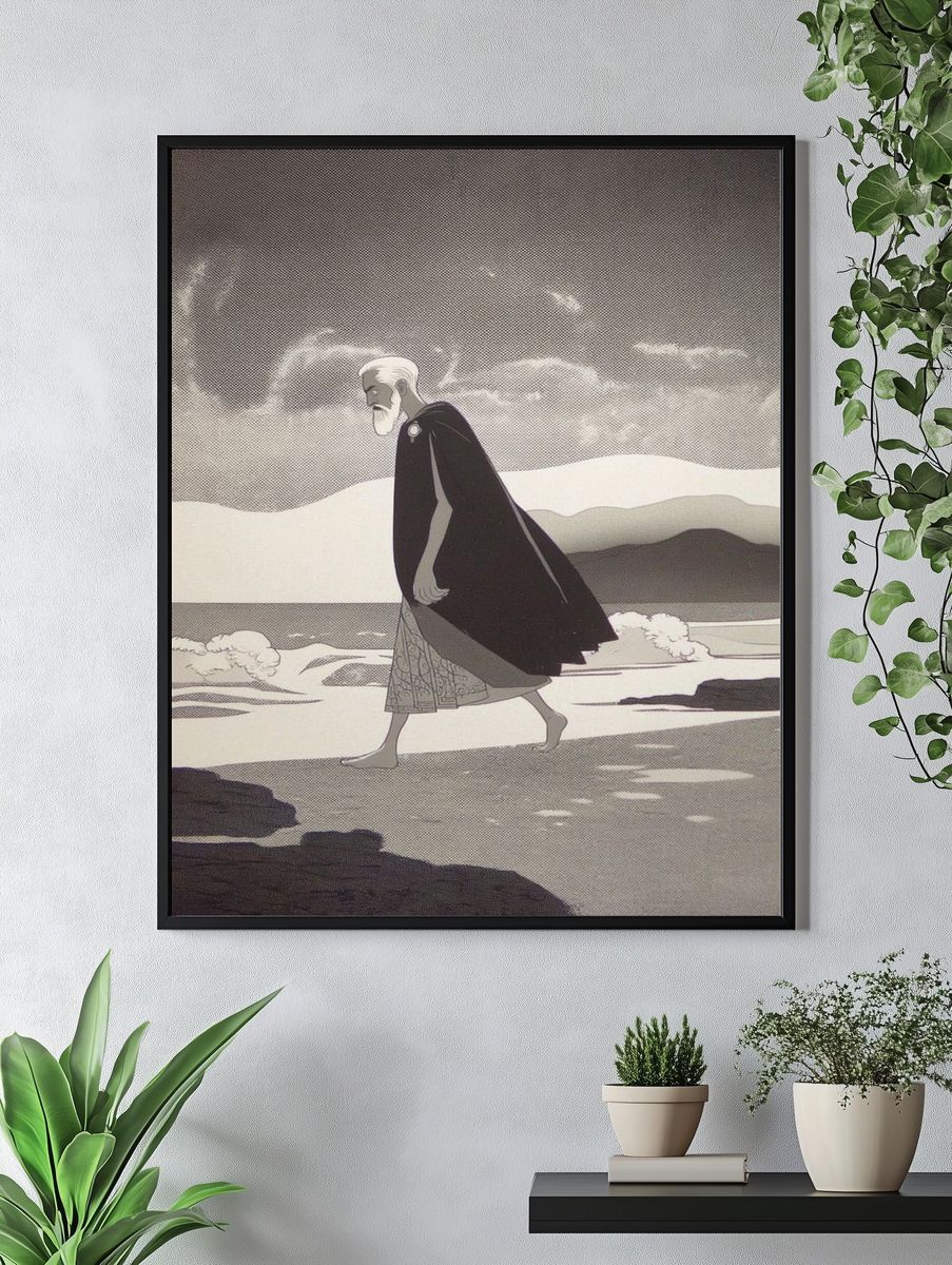 Elder Wanderer — Illustration Print. — room view 4