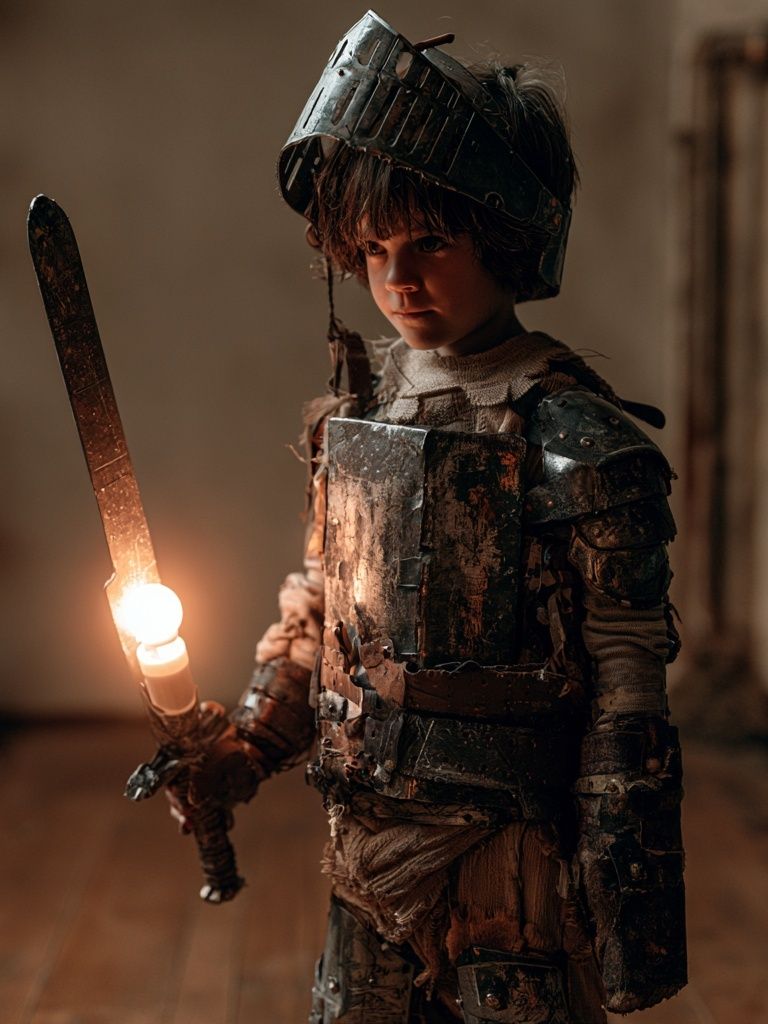 Armored Child Fantasy Poster. poster detail