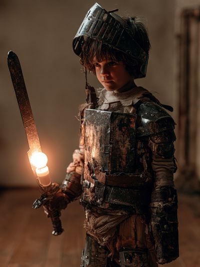 Armored Child Fantasy Poster. poster