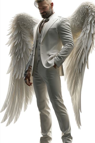 Angelic Man Portrait Print.
