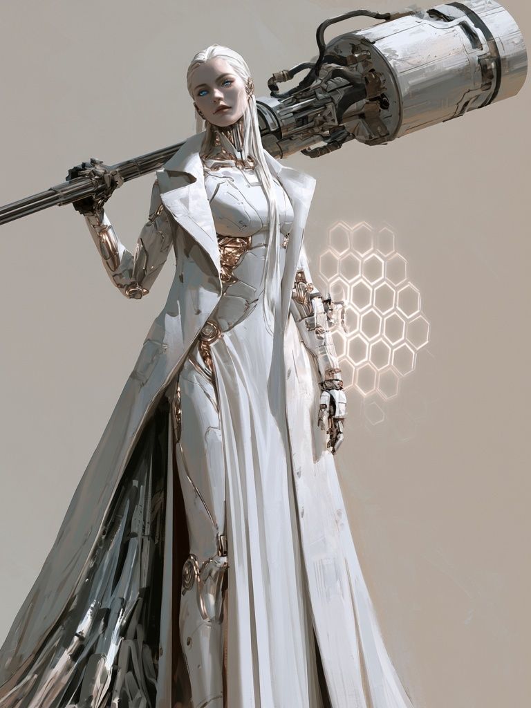 Cybernetic Warrior — Sci-Fi Print. poster detail