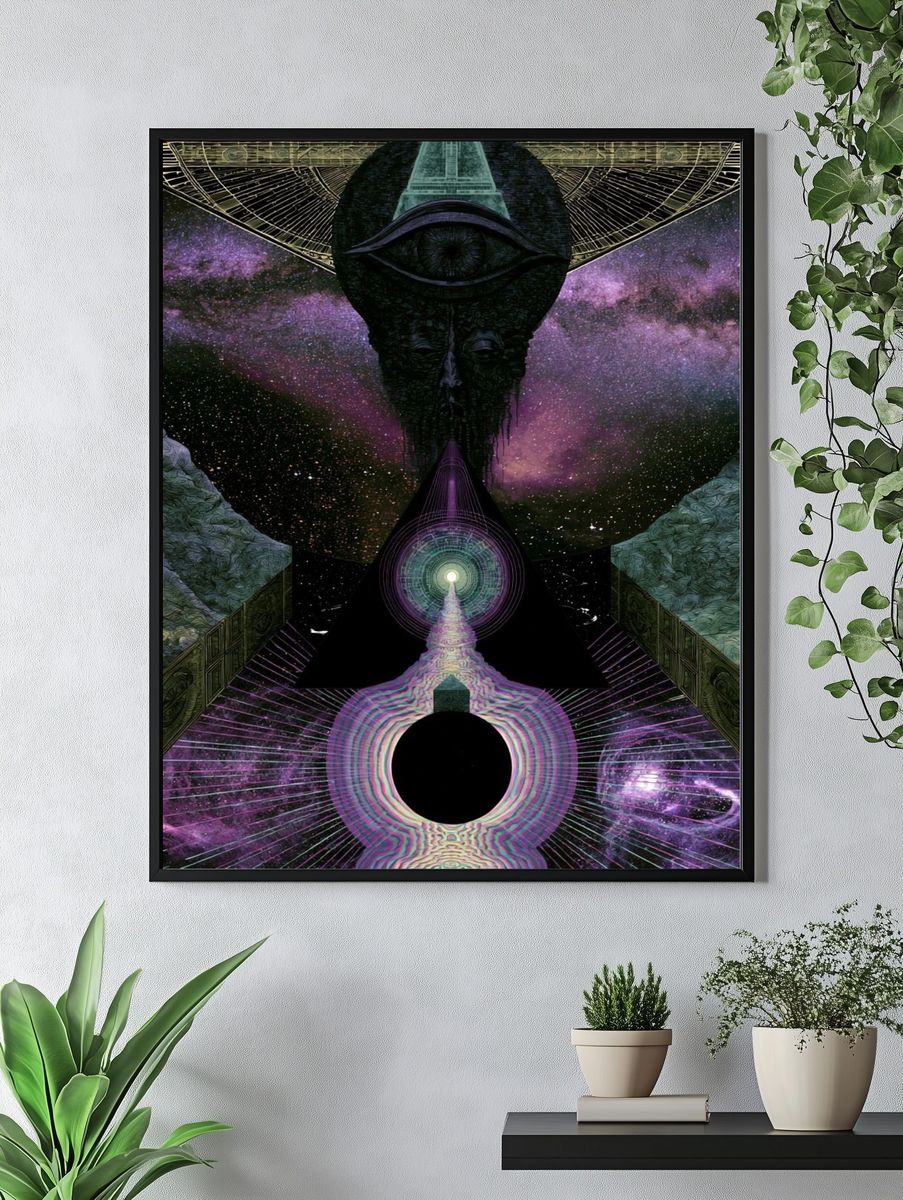 Cosmic Eye Surrealism Poster. — room view 4