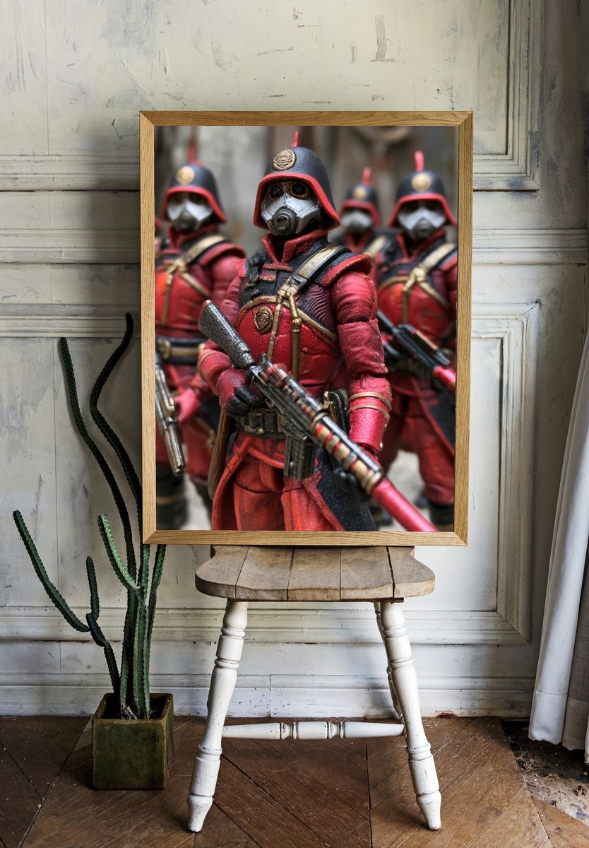 Armored Sci-Fi Soldiers Poster. — room view 1