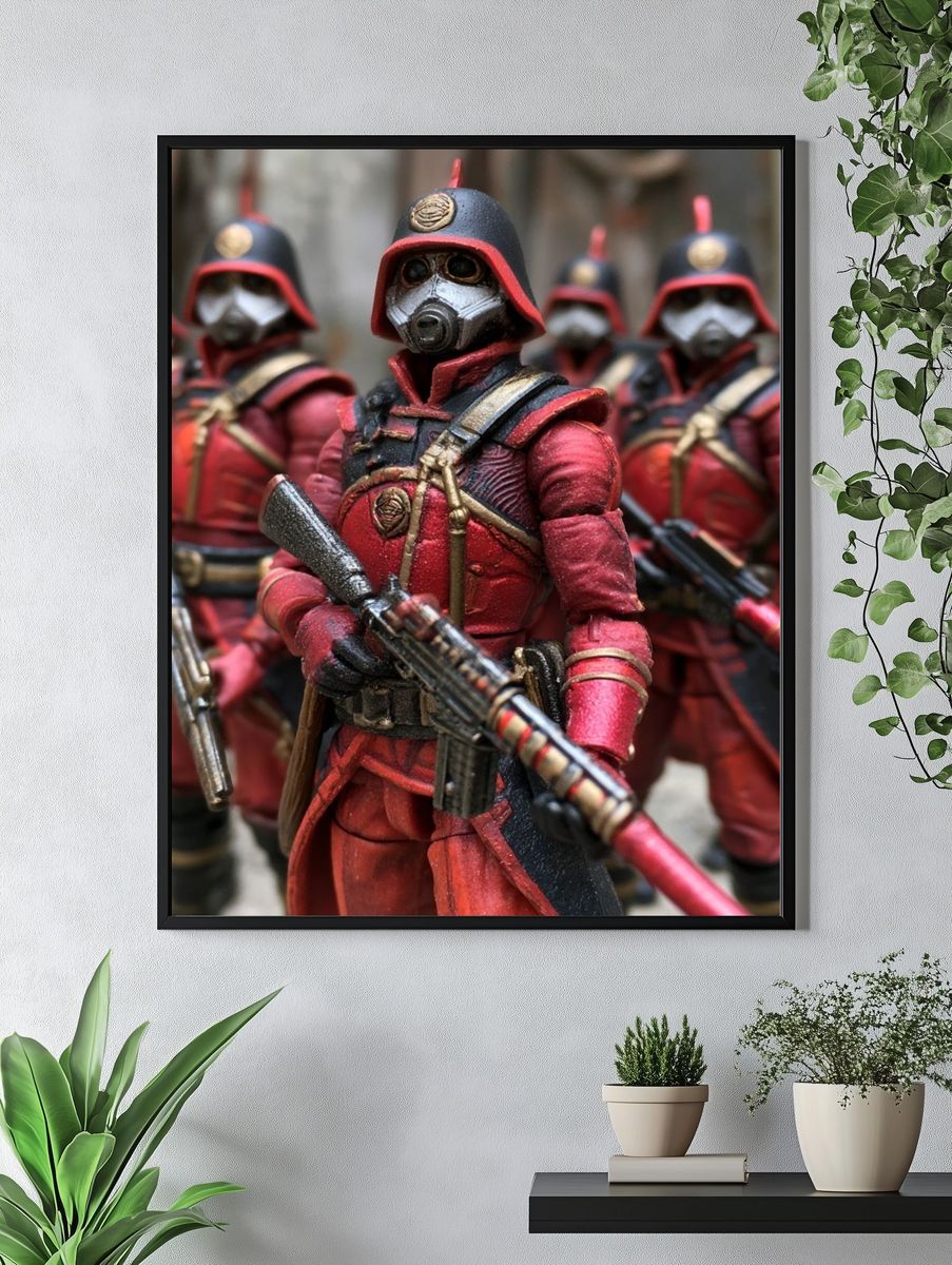 Armored Sci-Fi Soldiers Poster. — room view 4