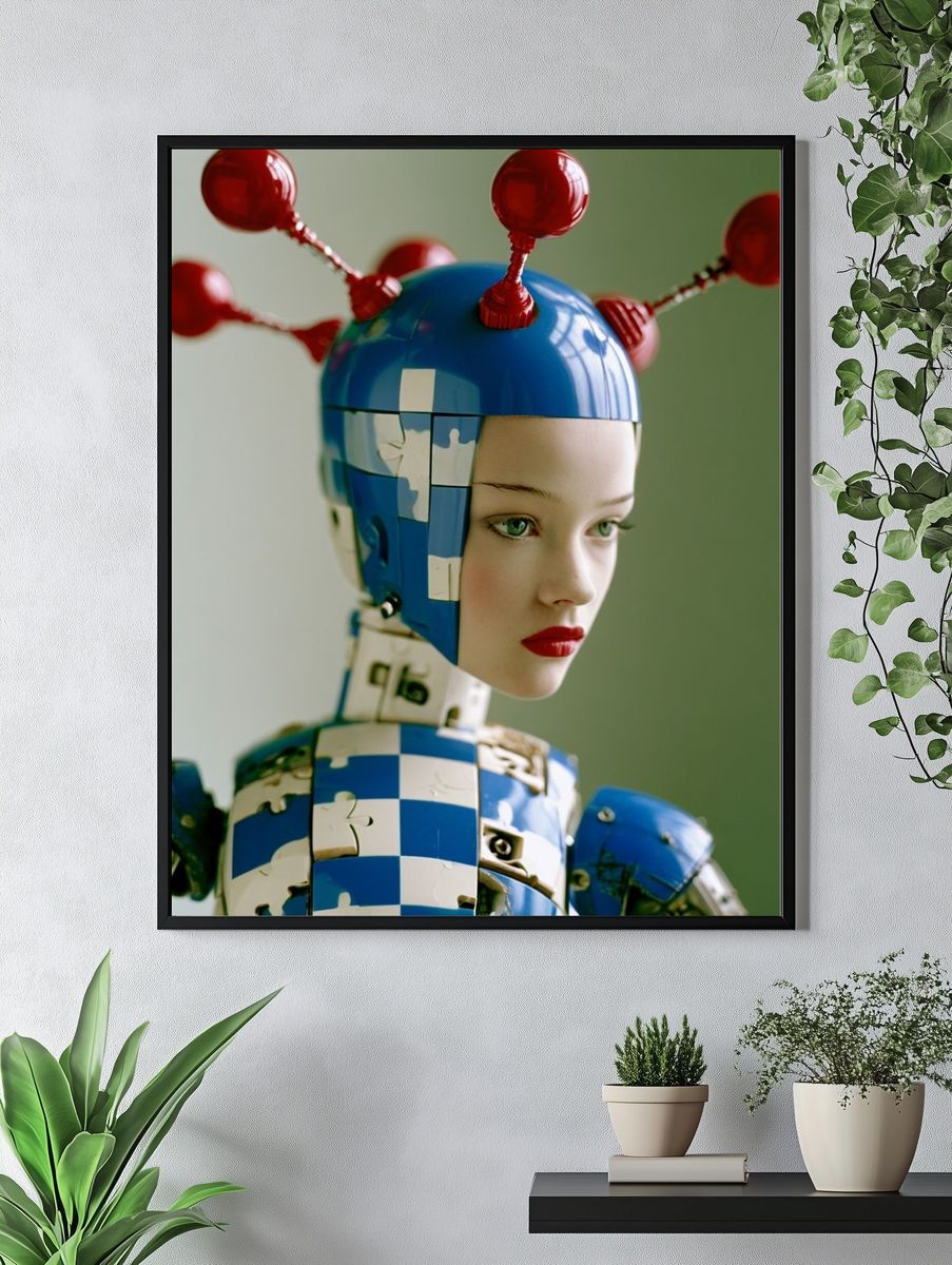 Elven Wanderer Fantasy Portrait Print. — room view 4