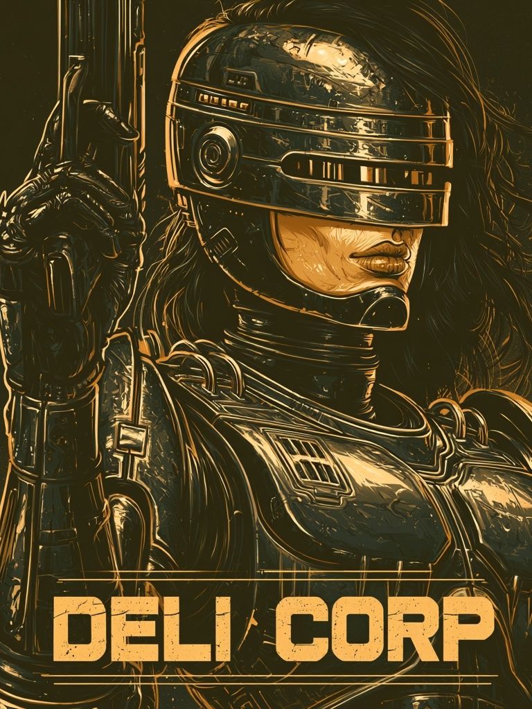 Deli Corp Cyberpunk Poster. poster detail