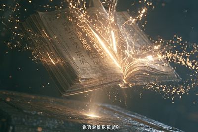 Enchanted Floating Book Poster. poster