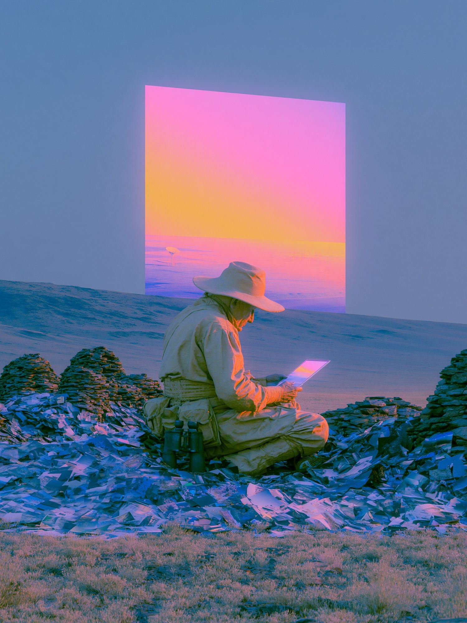 Surreal Desert Vision Photography Print. poster detail