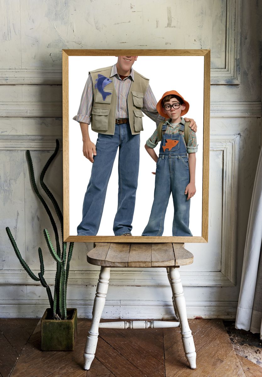 Father and Son Fishing Adventure Print. — room view 1