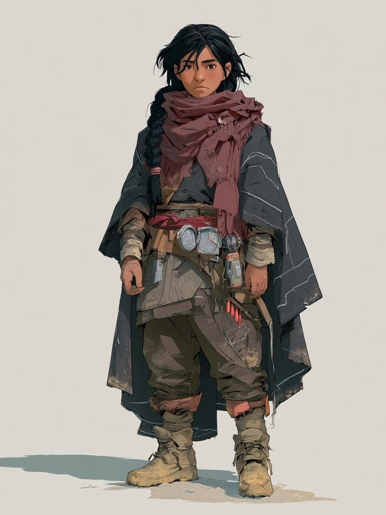 Fantasy Warrior Character Illustration Poster. poster — illustration art